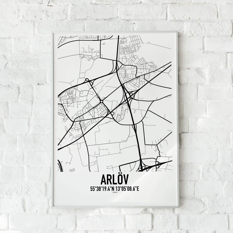 Arlöv Karta Poster