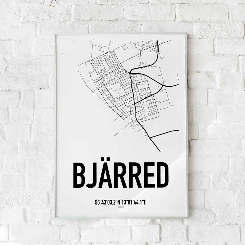 Bjärred Karta Poster