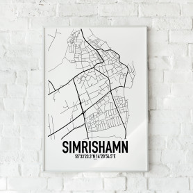 Simrishamn Karta Poster
