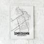 Simrishamn Karta Poster