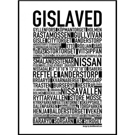 Gislaved Poster