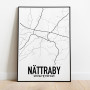 Nättraby Karta Poster