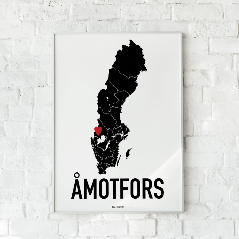 Åmotfors Heart Poster