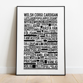 Welsh Corgi Cardigan Poster