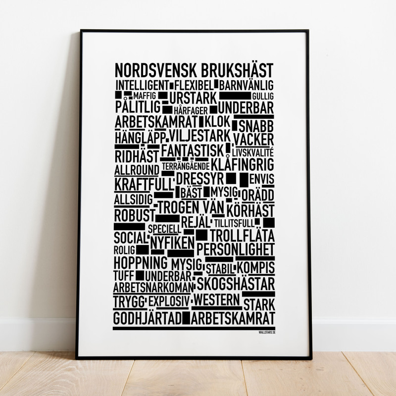 Nordsvensk Brukshäst Poster