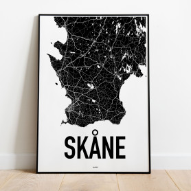 Skåne Karta Poster