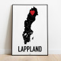 Lappland Heart Poster