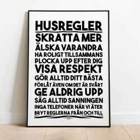 Husregler Poster