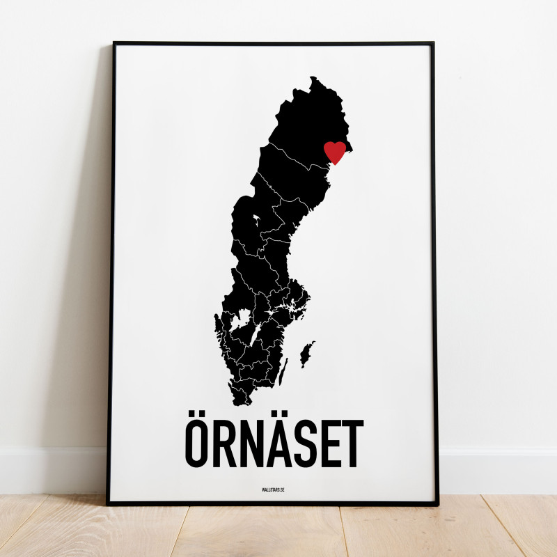 Örnäset Luleå Heart Poster