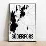 Söderfors Karta Poster