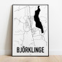 Björklinge Karta Poster