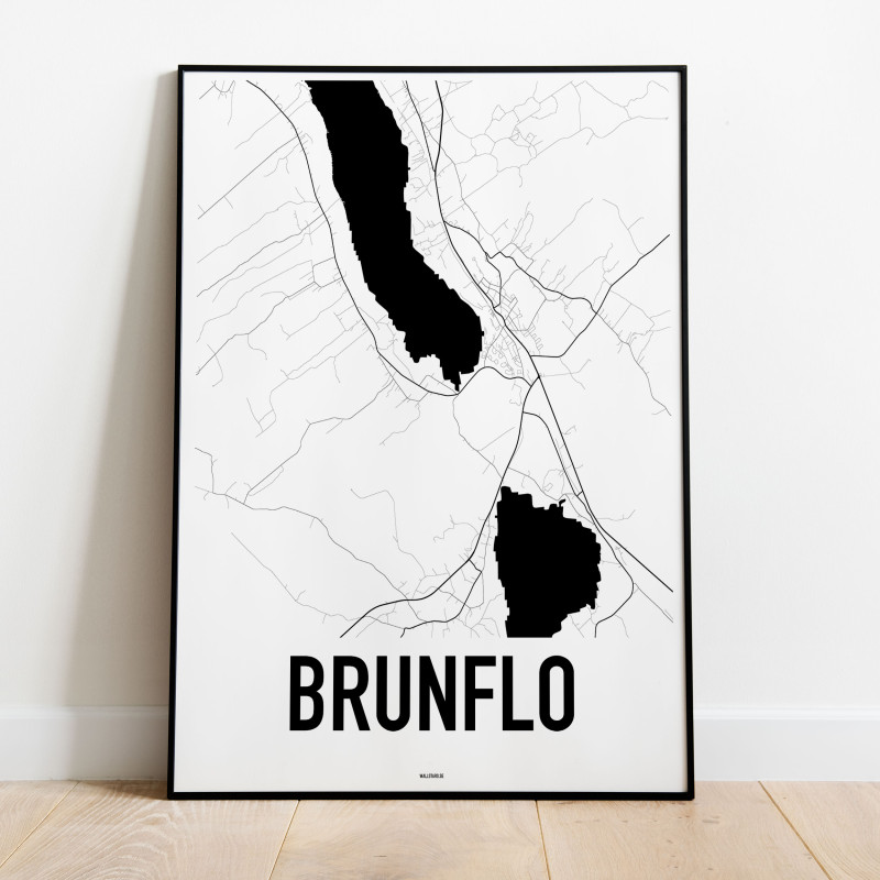 Brunflo Karta Poster