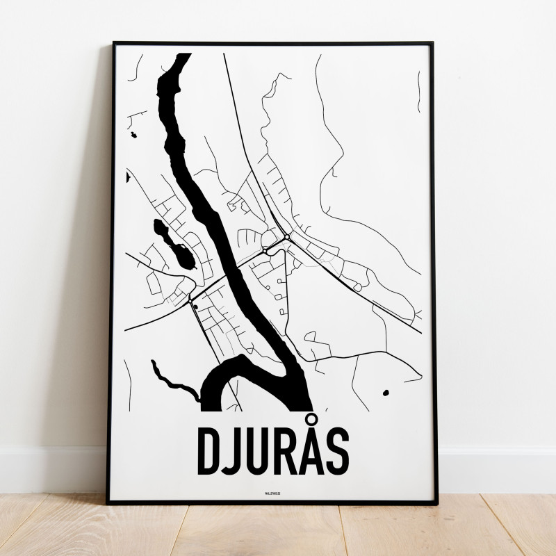 Djurås Karta Poster