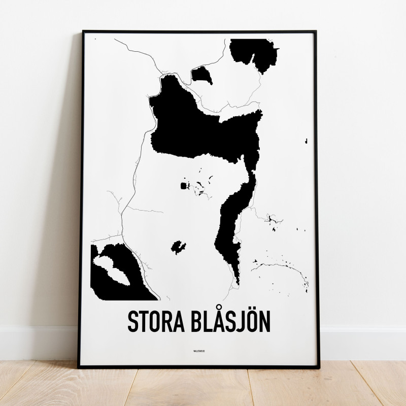 Stora Blåsjön Karta