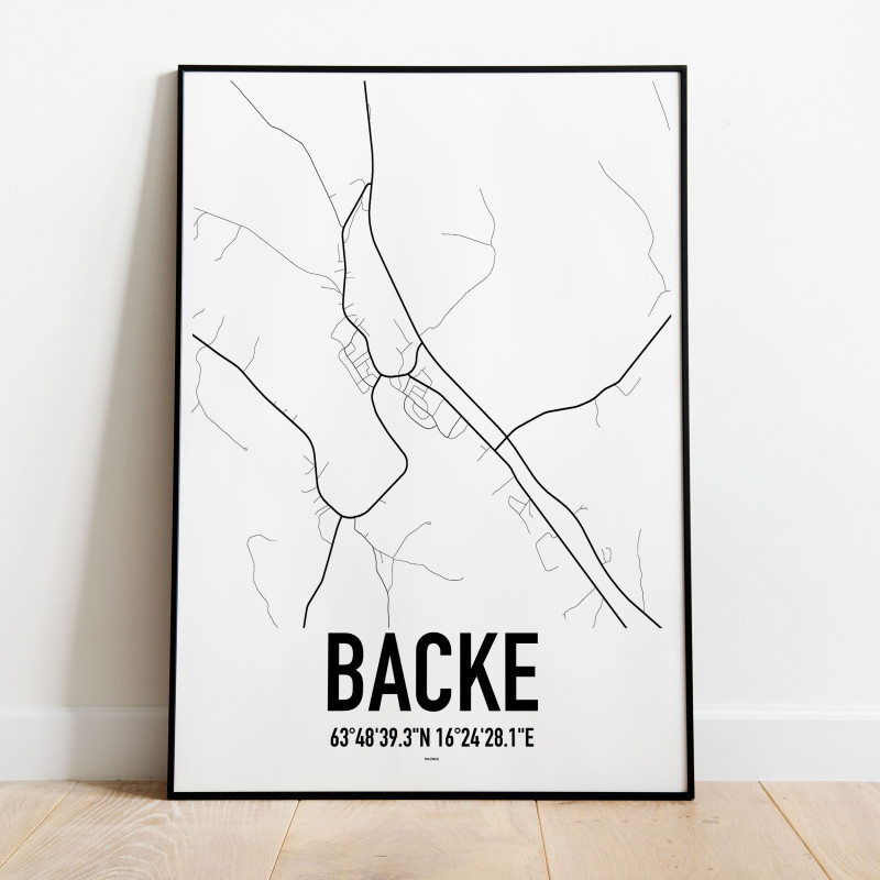 Backe Karta Poster