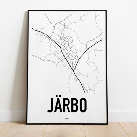 Järbo Karta Poster