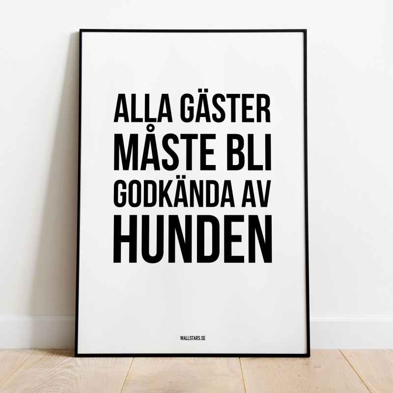 Godkänd Av Hunden Poster