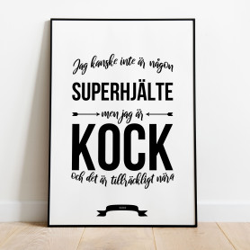 Kock Hjälte Poster