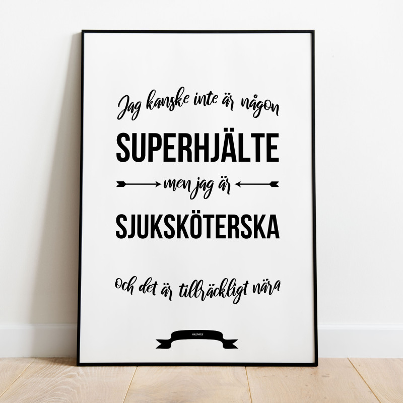 Sjuksköterska Hjälte Poster