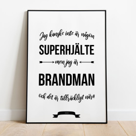 Brandman Hjälte Poster