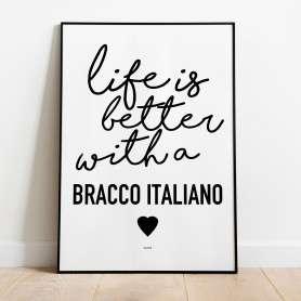 Life Is Better Bracco Italiano