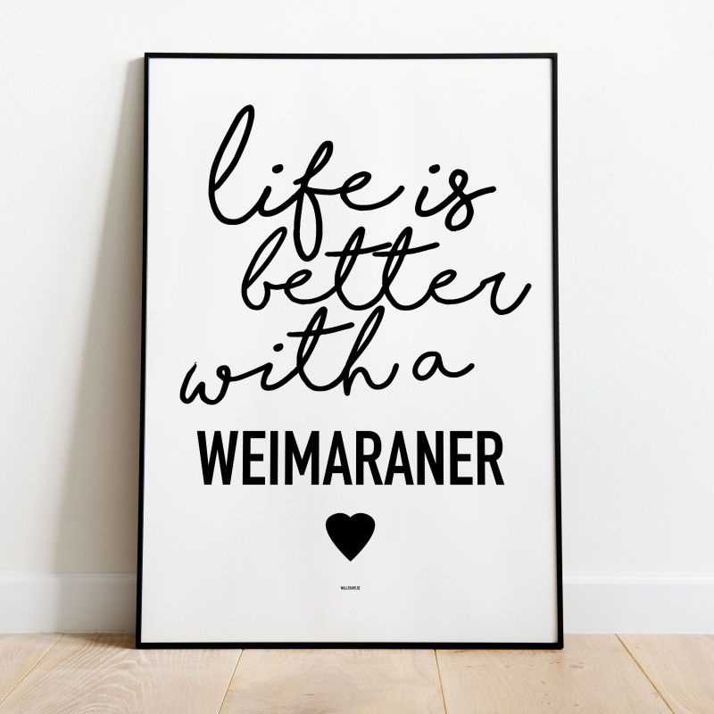 Life Is Better Weimaraner