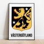 Västergötland Vapen Poster