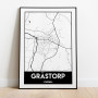 Grästorp Urban Karta Poster