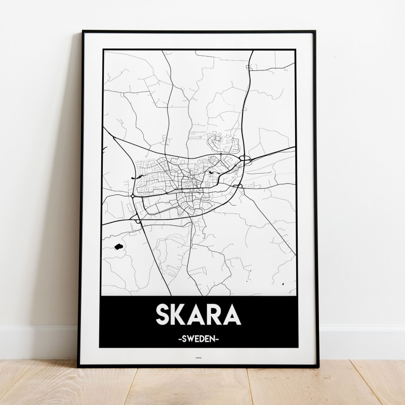 Skara Urban Karta Poster