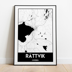 Rättvik Karta Poster