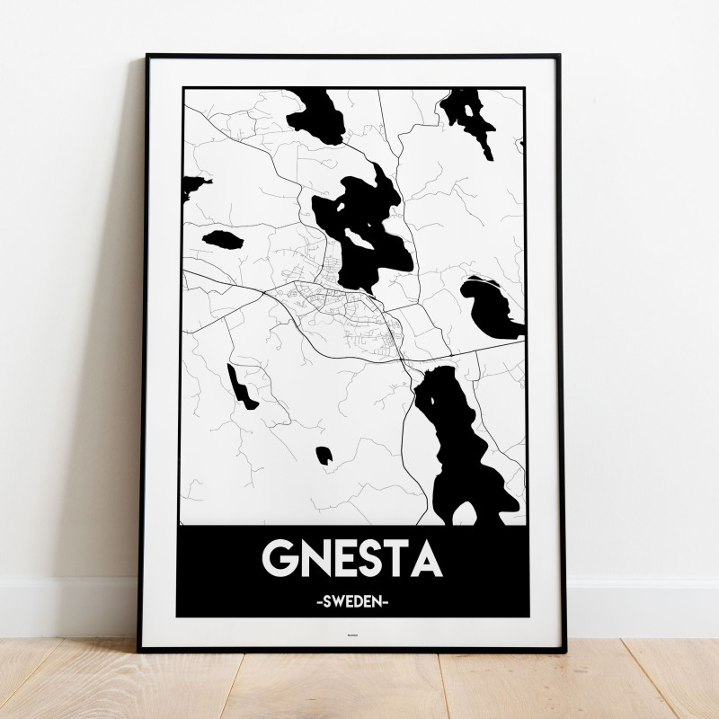 Gnesta Urban Karta Poster