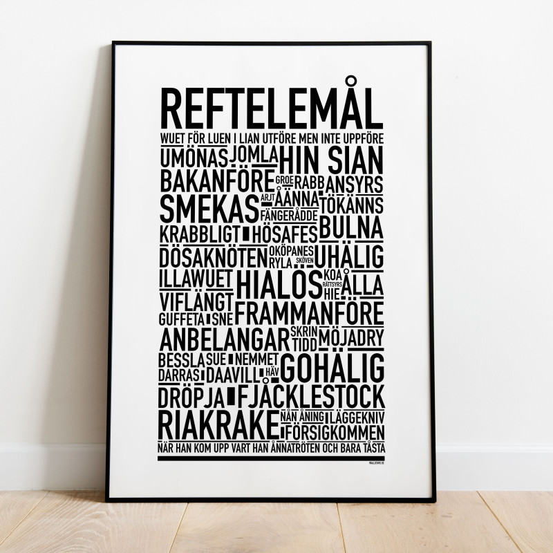 Reftelemål Poster