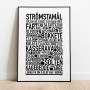 Strömstamål Poster