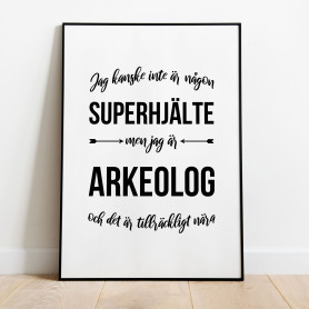 Arkeolog Hjälte Poster