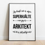 Arkitekt Hjälte Poster