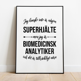 Biomedicinsk Analytiker Hjälte Poster