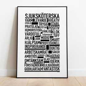 En tavla om yrket Sjuksköterska