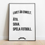 Fotboll Livet Poster