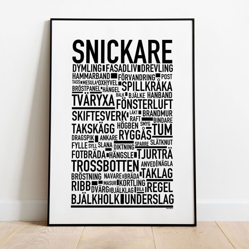 Snickare Poster