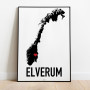 Elverum Heart Poster