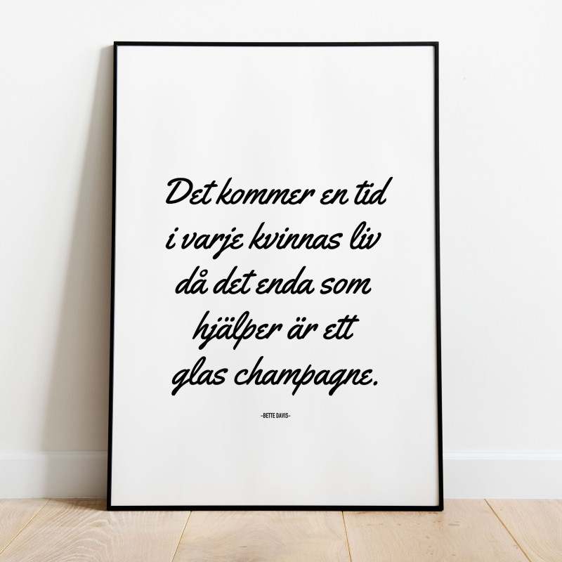 Champagne citat Bette