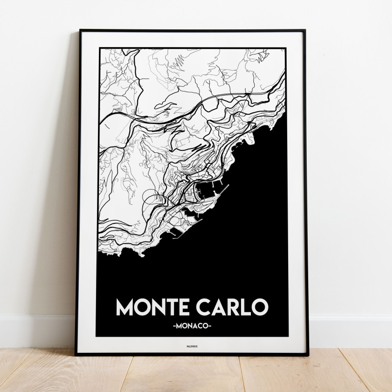 Monte Carlo Monaco Urban Karta