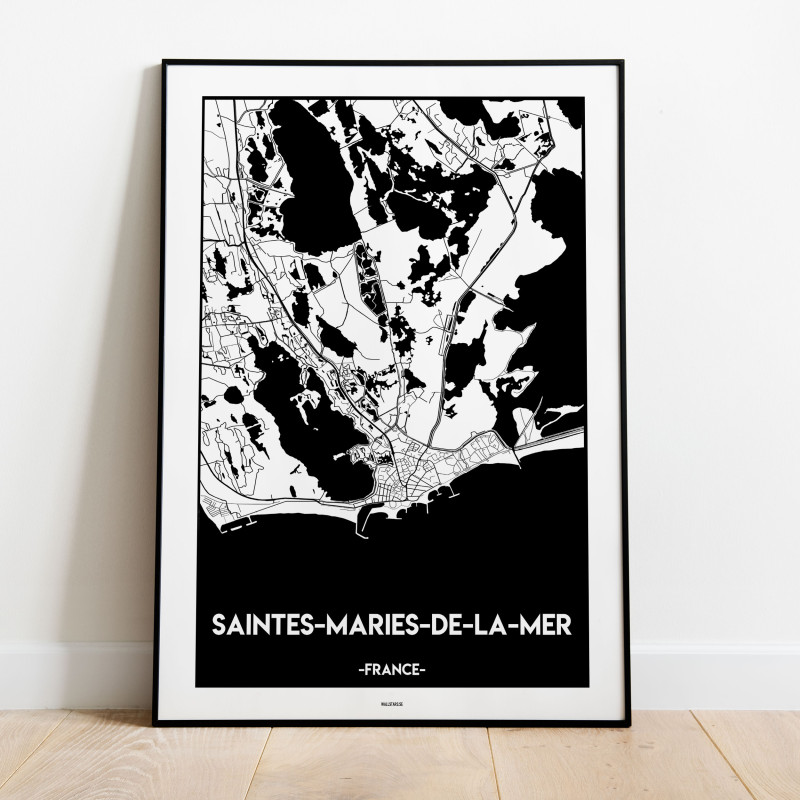 Saintes-Maries-de-la-Mer Urban Karta