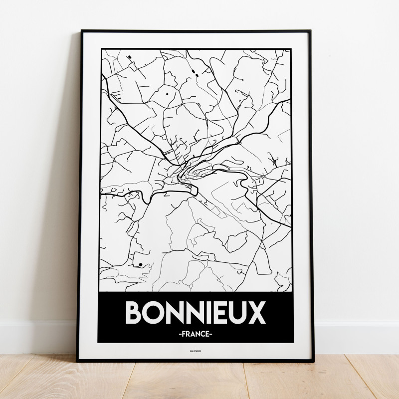 Bonnieux Urban Karta