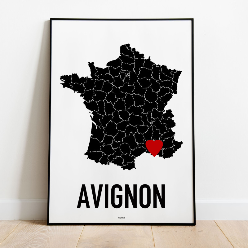 Avignon Heart Poster