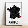 Antibes Heart Poster