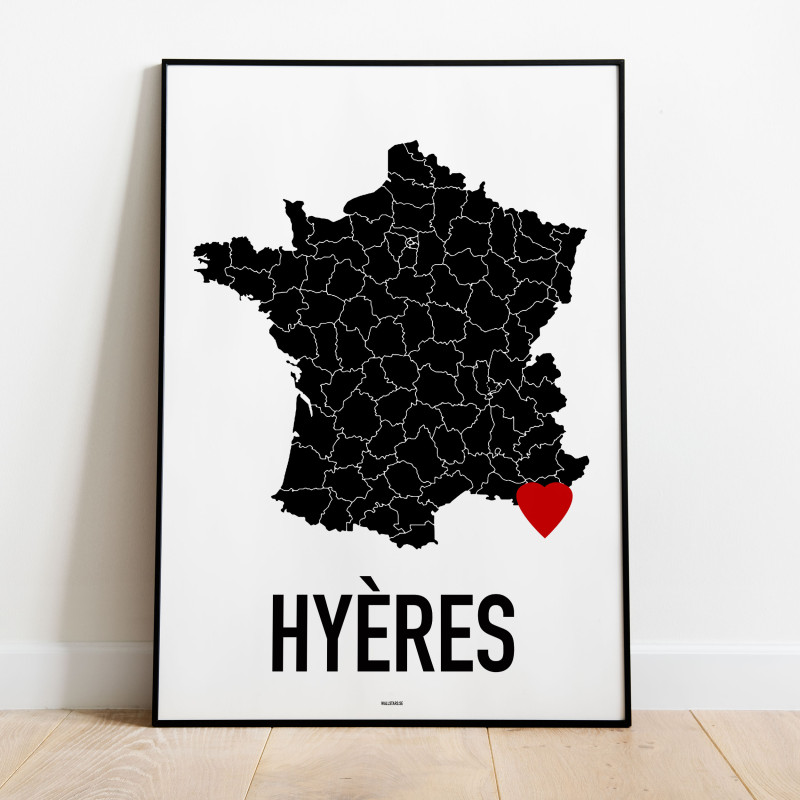 Hyères Heart Poster