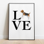 Love Beagle Poster