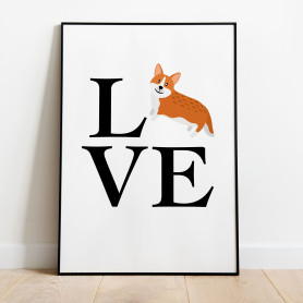 I Love Welsh Corgi Poster