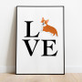 I Love Welsh Corgi Poster